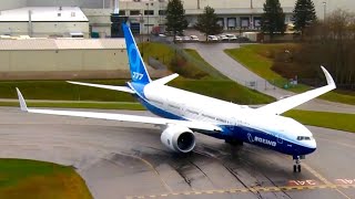 First flight of Boeings 777X foldablewing aircraft full recap [upl. by Orodisi]