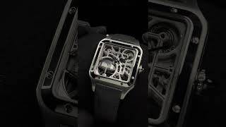 CARTIER SANTOS DUMONT L MICRO ROTOR SKELETON DIAL 2024 [upl. by Lael]