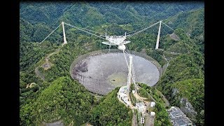 Arecibo Observatory radio telescope in Puerto Rico before Hurricane Maria [upl. by Assenov]