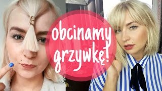 GRZYWKA  OBCINANIE GRZYWKI W DOMU ❤ OBCINANIE WŁOSÓW w domu ❤ jak samemu się obciąć ThePinkRook [upl. by Suciram]