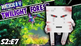 THE UR GHAST MEGA BATTLE  Minecraft Twilight Forest S2E7 [upl. by Freeland]