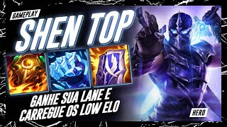 SHEN CARREGANDO OS LOW ELO DO SEU TIME ⚔️ [upl. by Nilac]