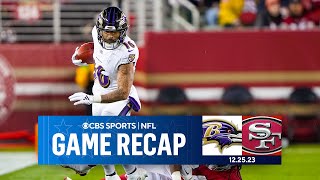 Lamar Jackson SHINES as Ravens OVERWHELM 49ers on MNF  Game Recap  CBS Sports [upl. by Idnim]