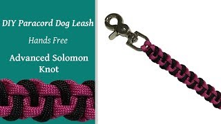 DIY Paracord Dog Leash  Advanced Solomon [upl. by Kcirdde]