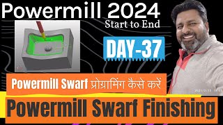 Powermill 2024 Swarf finishing [upl. by Lipinski]