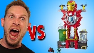 Playskool Heroes Iron Man Headquarters Unboxing [upl. by Nnaaras]