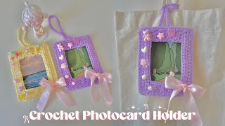 How To Crochet Photocard Holder [upl. by Higgs852]