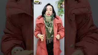 The 3 ways to tie a scarf or shawl HowTo Wear A Scarf  Style Wear Tips P270124 scarfwearing [upl. by Ardnazil646]