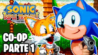 SONIC Y TAILS SE HAN VUELTO LOCOS  Sonic Triple Trouble 16bit  Cooperativo Parte 1 [upl. by Ardnasak]