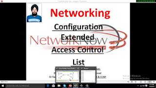 Configuration of Extended Access Control List Video6 in Hindi [upl. by Leifeste]