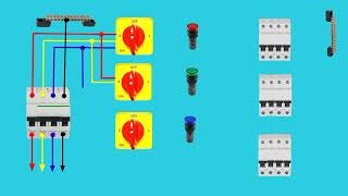 3 Phase Rotary Switch Connection Diagram  Lighting World Electrical Work [upl. by Yllak]