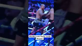 Frazer Clarke vs Fabio Wardley Wardley finishes Frazer inside Round number 1 KO viralshorts [upl. by Timus]