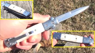 XBay Stiletto Knife Cheap Yet Nice Fake Switchblade [upl. by Arima]