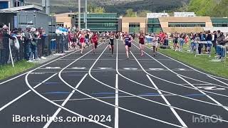 Pittsfield’s Powell Takes 100 at BCI Meet [upl. by Arabella]