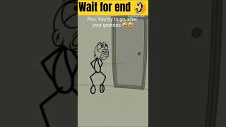 Wait for end 🤣🤣 animation funny 2danimation comedy art 8kmeme memes cartoon kids shorts [upl. by Attenor71]