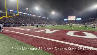 Montana Grizzlies win 2023 FCS semifinal against NDSU in double overtime [upl. by Sackey]