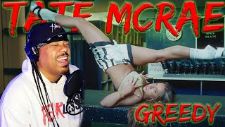 SHES NOT A GAME  Tate McRae  GREEDY  Rapper REACTION  Commentary [upl. by Anelys225]