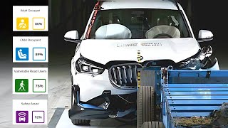 2023 BMW iX1 CRASH TEST How Safe is this SUV [upl. by Saihttam]