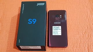 Samsung Galaxy S9  Unboxing  BURGUNDY RED [upl. by Schechinger]