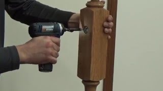 How to Connect Handrail to a Newel Post Using MiniLock Handrail Fastener [upl. by Neelhtakyram]