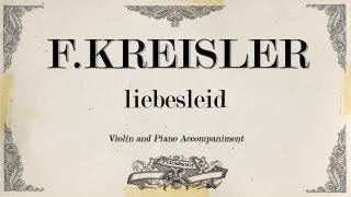 FKreisler  liebesleid  Piano accompaniment [upl. by Demeter]