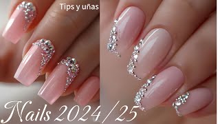 UÑAS NUEVOS DISEÑOS 2024MODA NAILS UÑAS 2024tips y uñas [upl. by Neeluqcaj]