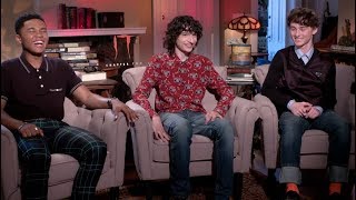 IT CHAPTER TWO interviews  Wolfhard Hader Chastain Grazer Muschietti Lillis Jacobs Martell [upl. by Larok]