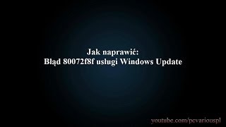 Błąd 80072f8f usługi Windows Update  2 sposoby naprawy [upl. by Jaela]