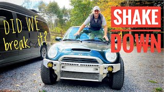 Lifted Mini Cooper bumper build new coil overs and 1st test drive Part 3 [upl. by Starling]