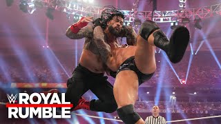 Randy Orton RKOs EVERYBODY including Roman Reigns 2024 Royal Rumble highlights [upl. by Krys]