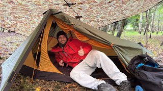 Solo night camping in the OEX Phoxx 2 v2 [upl. by Hamlet]