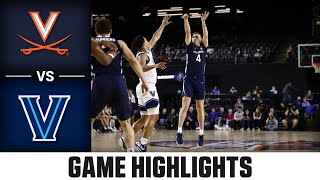 Virginia vs Villanova Game Highlight  202425 ACC Mens Basketball [upl. by Kwabena]