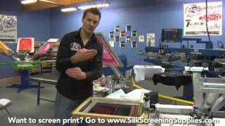 How to Screen Print  Basic Black  Detailed instruction  Screen Printing 101 DVD pt 25 [upl. by Worden]