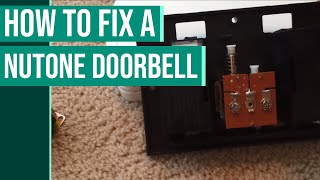 INSIDE A DOORBELL  How to fix a Nutone doorbell doesnt work [upl. by Airpac510]