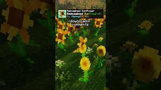 Reimagined Sunflowers MC Texture Pack minecraft gaming shorts blockbench [upl. by Nosrac]