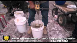 HOWTO Apply a Concrete Micro Topping Start to Finish  Xtreme Polishing Systems [upl. by Lorrad]