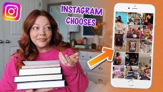 letting instagrams explore page choose my TBR 🍂 Fall Reading Vlog [upl. by Lectra]