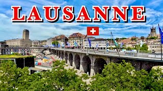 LAUSANNE SWITZERLAND Walking Tour Through The City [upl. by Eelarbed542]