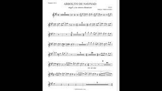 Partitura trompeta 1 Arbolito De Navidad sonora dinamita [upl. by Venable]