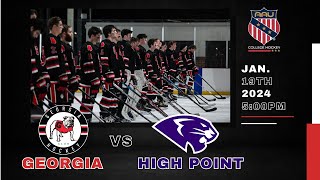 Georgia Hockey vs High Point University  D3 AAU 11924 [upl. by Vaules431]