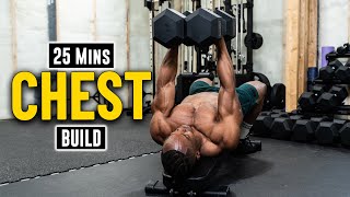 25 Minutes Complete Chest Workout With Dumbbells  Build Muscle 11 [upl. by Innig]