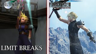 Final Fantasy VII Rebirth  All Limit Breaks Comparison  Original vs Rebirth [upl. by Genovera]