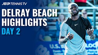 Tiafoe Defeats Young Karlovic Wins ATP Match at Nearly 42  Delray Beach Open 2021 Highlights Day 2 [upl. by Brittaney]