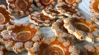 Making beautiful bread with chamomile flowers bread food breadrecipi cooking [upl. by Zillah783]