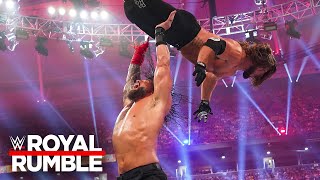 Roman Reigns vs Randy Orton vs AJ Styles vs LA Knight Royal Rumble 2024 highlights [upl. by Ezalb]