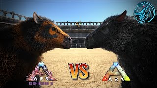 RMegatherium vs Megatherium  ARK Dino Short Fight 🦎 Shorts [upl. by Clayson]