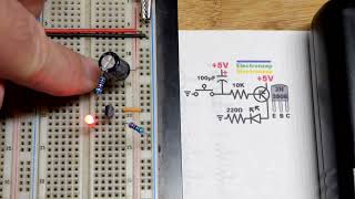 Delayed turn off with fade PNP BJT switch demo circuit [upl. by Antony]