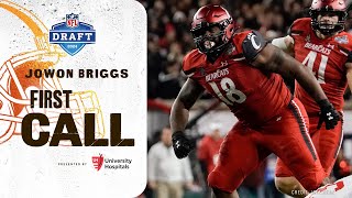 DT Jowon Briggs gets the Draft Call at No 243 Overall  Cleveland Browns [upl. by Aun913]