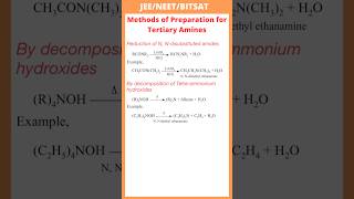 By decomposition of Tetraammonium hydroxides Reduction of N Ndisubstituted amidesTertiary Amines [upl. by Yrreiht]