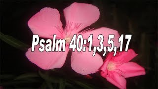 Scripture song Psalm 4013517 I waited patiently for the Lord [upl. by Aros971]